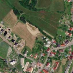 Satellite imagery of [Potštát-Horní Předměstí] cemetery church t., CZ