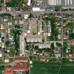 Satellite imagery of [Příbor] parish church t., CZ