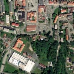 Satellite imagery of Václavka [Votice] church outlook t., CZ