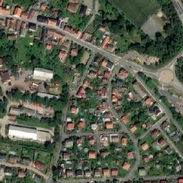 Satellite imagery of Václavka [Votice] church outlook t., CZ