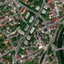 Satellite imagery of [Příbor] parish church t., CZ
