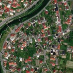 Satellite imagery of [Příbor] parish church t., CZ