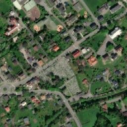 Satellite imagery of [Bystřice nad Olší] catholic church t., CZ