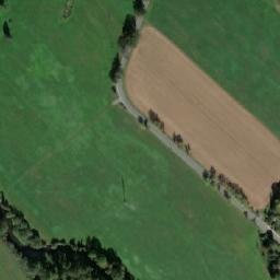 Satellite imagery of [Žákava] church t., CZ