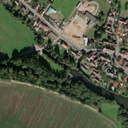 Satellite imagery of [Žákava] church t., CZ