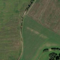 Satellite imagery of [Žákava] church t., CZ