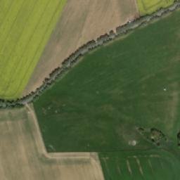 Satellite imagery of [Snět] church t., CZ