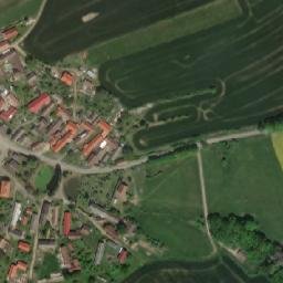 Satellite imagery of [Snět] church t., CZ