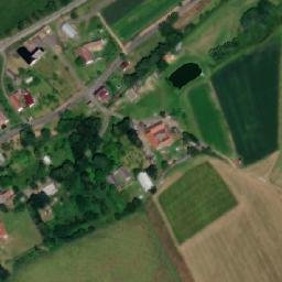 Satellite imagery of [Potštát-Boškov] church t., CZ