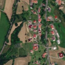 Satellite imagery of [Partutovice] church t., CZ