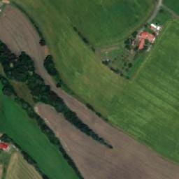 Satellite imagery of [Partutovice] church t., CZ