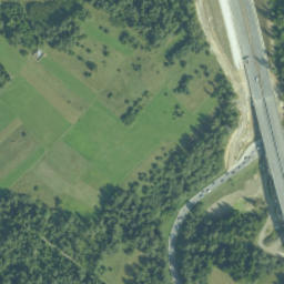 Satellite imagery of cairn, PL