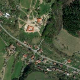 Satellite imagery of [Chrastavec] church t., CZ