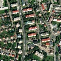 Satellite imagery of Husův sbor [Havlíčkův Brod] church t., CZ