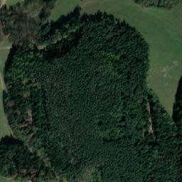 Satellite imagery of [Chrastavec] church t., CZ