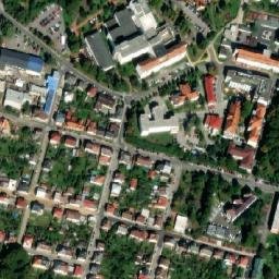 Satellite imagery of Husův sbor [Havlíčkův Brod] church t., CZ