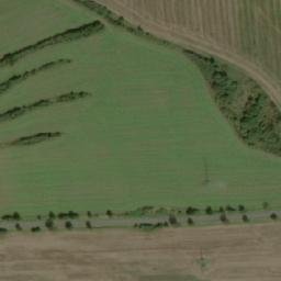 Satellite imagery of [Pečice] church t., CZ