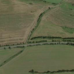 Satellite imagery of [Pečice] church t., CZ