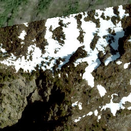 Satellite imagery of Mount Wrottesley, CA