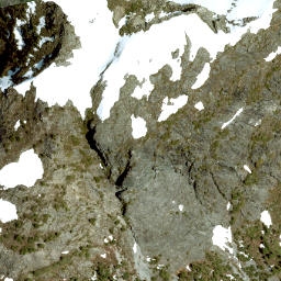 Satellite imagery of Mount Wrottesley, CA