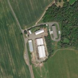 Satellite imagery of [Semněvice] church t., CZ