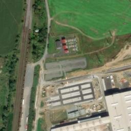 Satellite imagery of former LIAZ [Holýšov] factory chimney, CZ