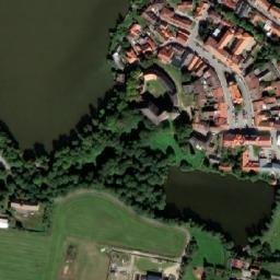 Satellite imagery of [Rožmitál pod Třemšínem] castle t., CZ