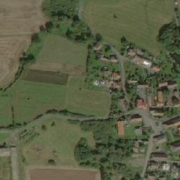 Satellite imagery of [Pečice] church t., CZ