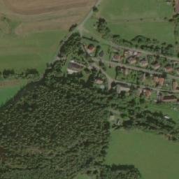 Satellite imagery of [Pečice] church t., CZ