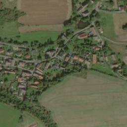 Satellite imagery of [Pečice] church t., CZ