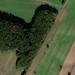 Satellite imagery of [Řečice u Humpolce] belfry, CZ