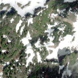 Satellite imagery of Tetrahedron Peak, CA