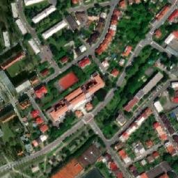 Satellite imagery of [Nový Jičín] town hall t., CZ