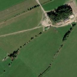 Satellite imagery of [Rožmitál pod Třemšínem] factory chimney, CZ