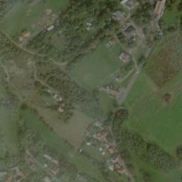 Satellite imagery of [Milešov nad Vltavou] church t., CZ