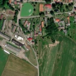 Satellite imagery of [Kaliště] church t., CZ