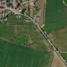 Satellite imagery of [Kaliště] church t., CZ