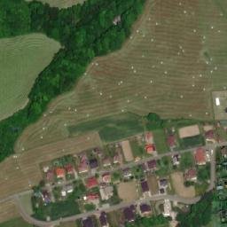 Satellite imagery of [Kozlovice] church t., CZ