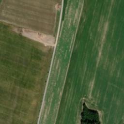 Satellite imagery of [Kaliště] church t., CZ
