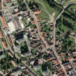 Satellite imagery of [Blovice] church t., CZ