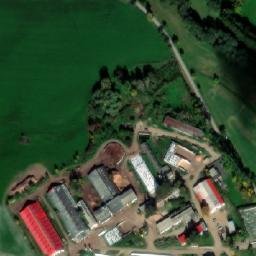 Satellite imagery of [Křešín u Pacova] church t., CZ