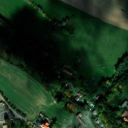 Satellite imagery of [Křešín u Pacova] church t., CZ