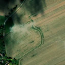 Satellite imagery of [Křešín u Pacova] church t., CZ