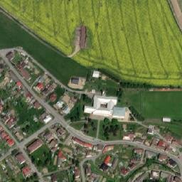 Satellite imagery of [Velká Losenice] church t., CZ