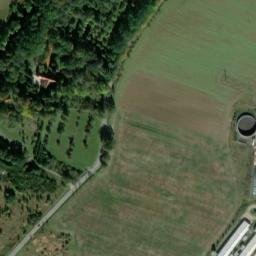 Satellite imagery of Sv. Ambrož [Přeštice] church t., CZ