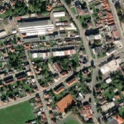 Satellite imagery of [Blovice] church t., CZ