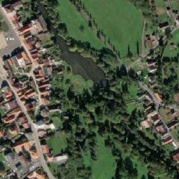 Satellite imagery of [Blovice] church t., CZ