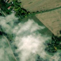 Satellite imagery of [Křešín u Pacova] church t., CZ