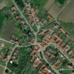 Satellite imagery of [Cetkovice] church t., CZ