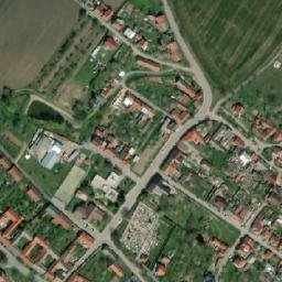 Satellite imagery of [Cetkovice] church t., CZ
